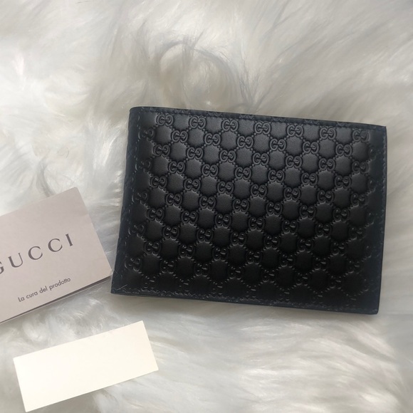 🆕Auth Gucci Wallet Black Leather Microguccissima - Picture 3 of 11